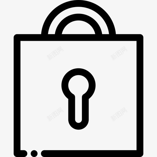 挂锁银行理财2线性图标svg_新图网 https://ixintu.com 挂锁 线性 银行理财2