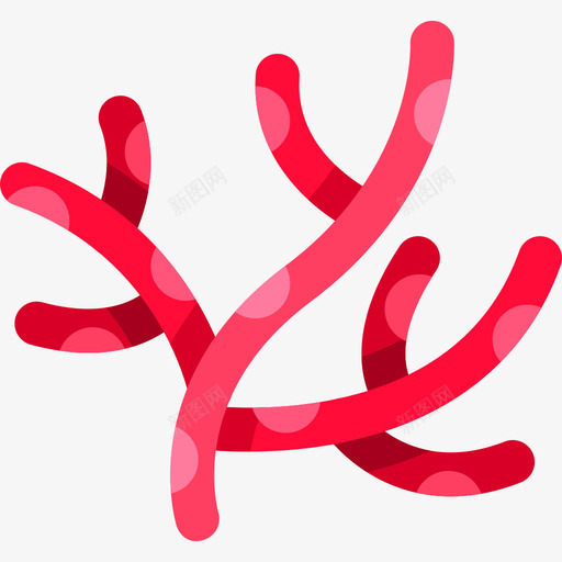 珊瑚海洋生物3扁平图标svg_新图网 https://ixintu.com 扁平 海洋生物3 珊瑚