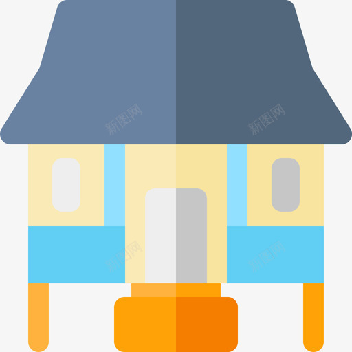 小屋房屋类型8平房图标svg_新图网 https://ixintu.com 小屋 平房 房屋类型8