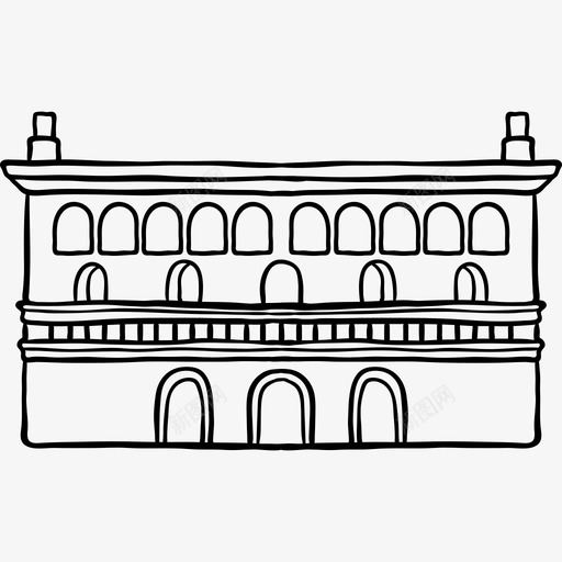 萨拉戈萨的隆贾世界纪念碑2黑色图标svg_新图网 https://ixintu.com 世界纪念碑2 萨拉戈萨的隆贾 黑色