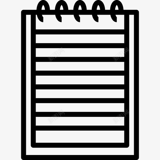 记事本教育37线性图标svg_新图网 https://ixintu.com 教育37 线性 记事本