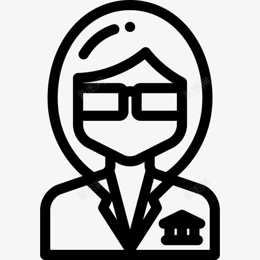 工作人员博物馆11直系图标svg_新图网 https://ixintu.com 博物馆11 工作人员 直系