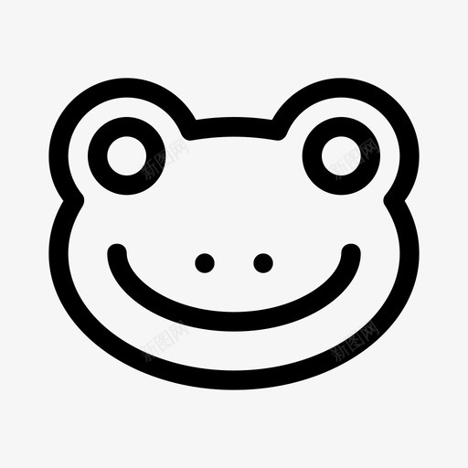 青蛙鱼自然图标svg_新图网 https://ixintu.com 水 河流 自然 野生动物 青蛙 鱼