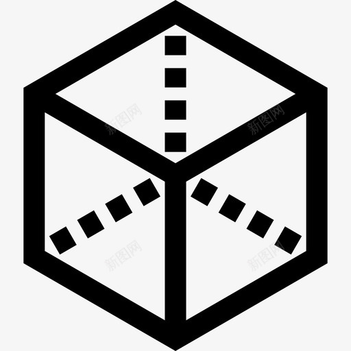立方体网页7线性图标svg_新图网 https://ixintu.com 立方体 线性 网页设计7