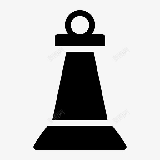 国际象棋游戏棋子图标svg_新图网 https://ixintu.com 国际象棋 棋子 游戏 游戏字形图标 策略 西洋棋