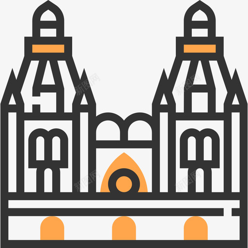 城市景观西班牙黄色阴影图标svg_新图网 https://ixintu.com 城市景观 西班牙 黄色阴影