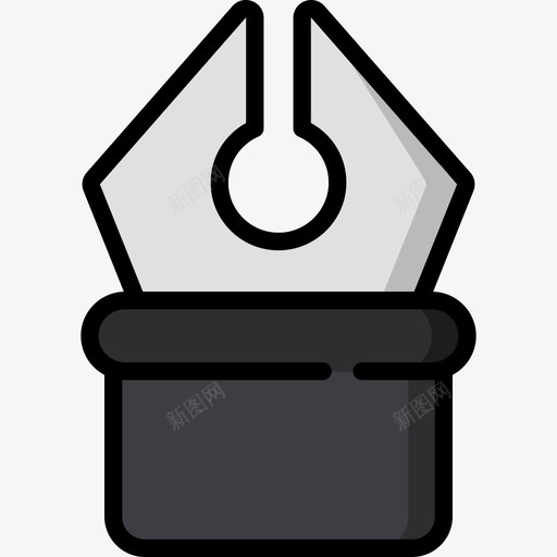 钢笔办公材料4线颜色图标svg_新图网 https://ixintu.com 办公材料4 线颜色 钢笔