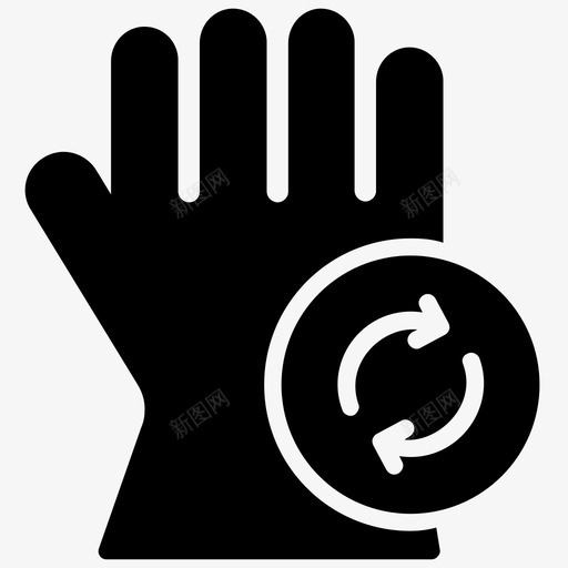 乳胶手套橡胶手套实验室手套图标svg_新图网 https://ixintu.com 一次性手套 丁腈手套 乳胶手套 回收字形图标 实验室手套 橡胶手套