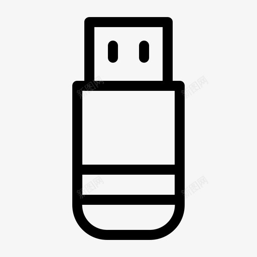 pendrive数据存储U盘图标svg_新图网 https://ixintu.com U盘 pendrive 数据存储