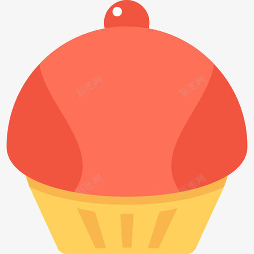 纸杯蛋糕食物17扁平图标svg_新图网 https://ixintu.com 扁平 纸杯蛋糕 食物17
