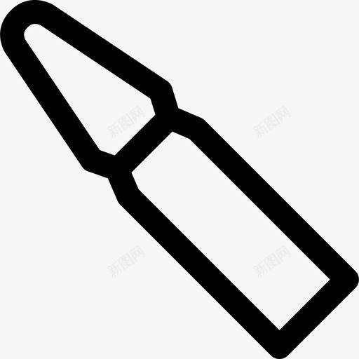 滴管医用44线性图标svg_新图网 https://ixintu.com 医用44 滴管 线性