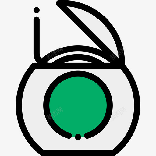牙线牙齿护理4线性颜色图标svg_新图网 https://ixintu.com 牙线 牙齿护理4 线性颜色