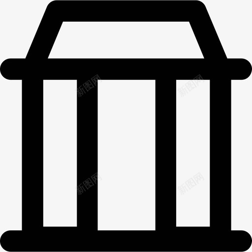 房子建筑物和家具粗体圆形图标svg_新图网 https://ixintu.com 建筑物和家具 房子 粗体圆形