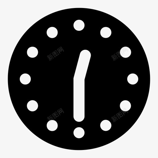 十二点三十分钟小时图标svg_新图网 https://ixintu.com 十二点三十分 小时 时间 晚上 表 钟