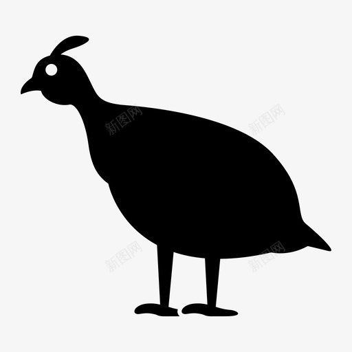珍珠鸡动物鸟图标svg_新图网 https://ixintu.com 动物 家禽 珍珠鸡 鸟