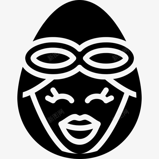 飞行员表情7已填充图标svg_新图网 https://ixintu.com 已填充 表情7 飞行员