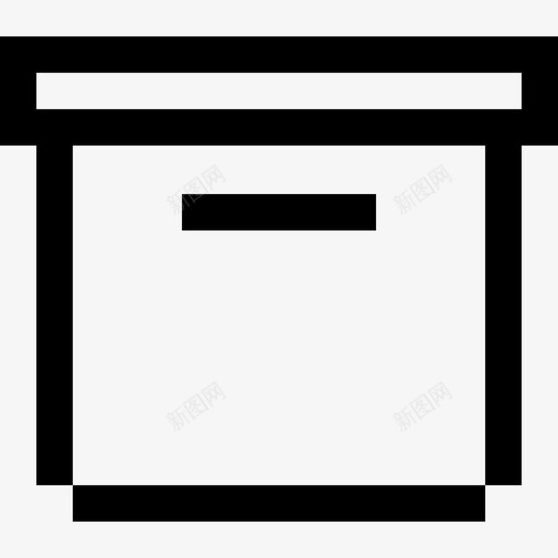 盒子商业2轮廓图标svg_新图网 https://ixintu.com 商业2 盒子 轮廓