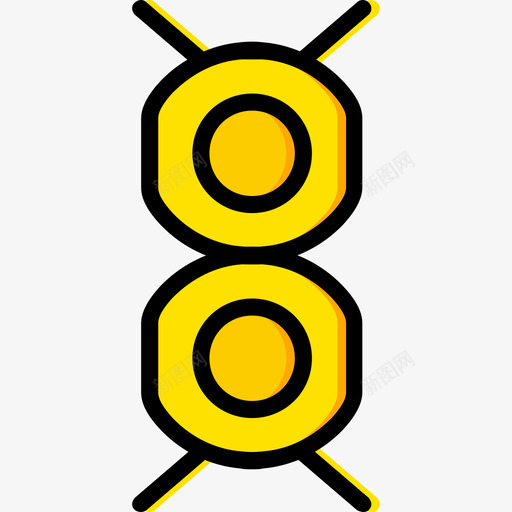 生命符号4黄色图标svg_新图网 https://ixintu.com 生命 符号4 黄色