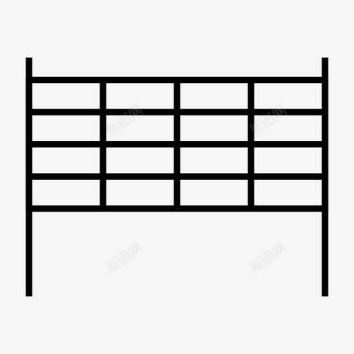 排球网游戏运动图标svg_新图网 https://ixintu.com 排球网 游戏 游戏细线图标 运动