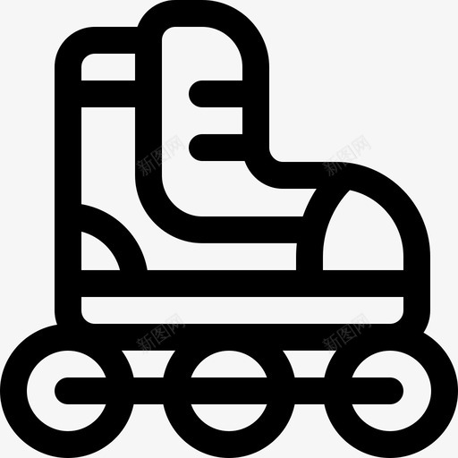 溜冰鞋溜冰2直线型图标svg_新图网 https://ixintu.com 溜冰2 溜冰鞋 直线型