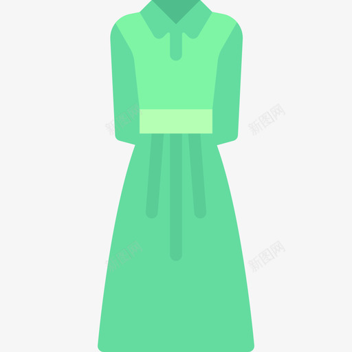 连衣裙衣服24件平底鞋图标svg_新图网 https://ixintu.com 平底鞋 衣服24件 连衣裙