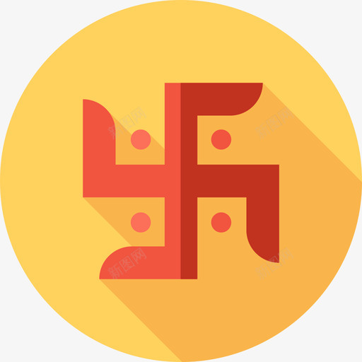 十字记号印度4平坦图标svg_新图网 https://ixintu.com 十字记号 印度4 平坦
