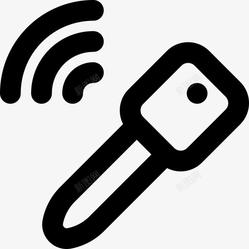 汽车钥匙汽车零件轮廓图标svg_新图网 https://ixintu.com 汽车钥匙 汽车零件轮廓