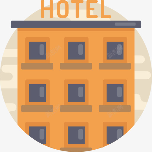 酒店城市建筑元素公寓图标svg_新图网 https://ixintu.com 公寓 城市建筑元素 酒店