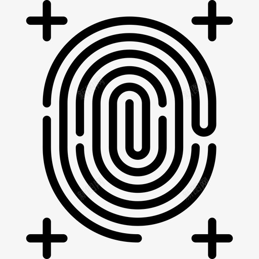 指纹扫描大数据和网络分析线性图标svg_新图网 https://ixintu.com 大数据和网络分析 指纹扫描 线性