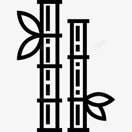 竹子瓷器8直系图标svg_新图网 https://ixintu.com 瓷器8 直系 竹子
