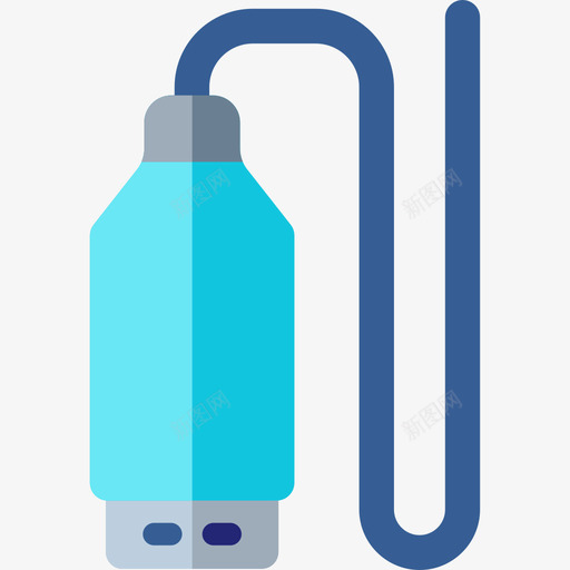 Usb线物联网4扁平图标svg_新图网 https://ixintu.com Usb线 扁平 物联网4