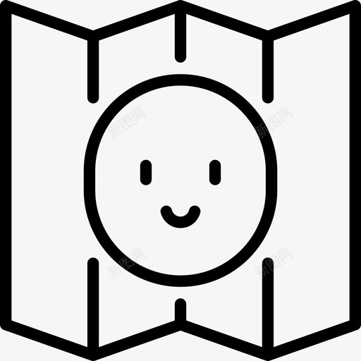 地图交互2线性图标svg_新图网 https://ixintu.com 交互2 地图 线性
