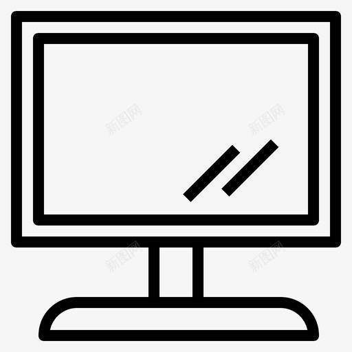 显示器一体机lcd图标svg_新图网 https://ixintu.com lcd 一体机 屏幕 显示器 通讯