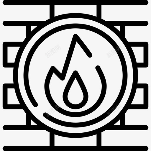 防火墙网络安全线性图标svg_新图网 https://ixintu.com 线性 网络安全 防火墙