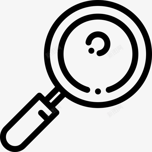 放大镜研究科学5线性图标svg_新图网 https://ixintu.com 放大镜 研究科学5 线性