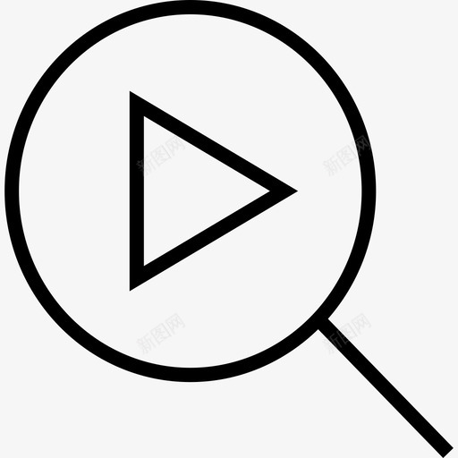 搜索ui线框细线图标svg_新图网 https://ixintu.com ui线框 搜索 细线
