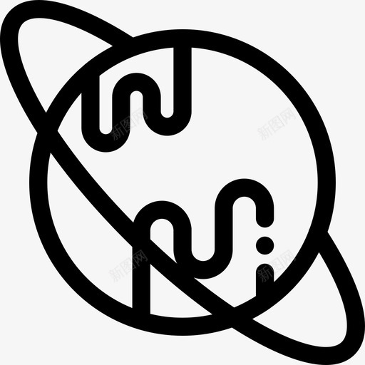 行星宇宙21直线图标svg_新图网 https://ixintu.com 宇宙21 直线 行星
