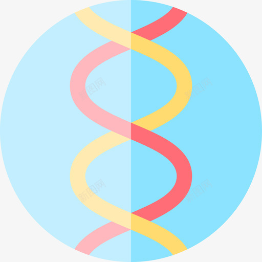 Dna医学40扁平图标svg_新图网 https://ixintu.com Dna 医学40 扁平