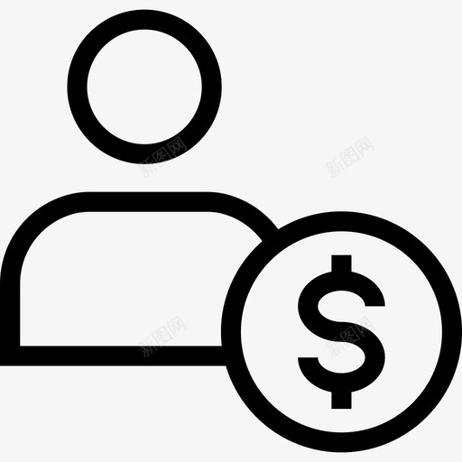 用户搜索引擎优化营销7线性图标svg_新图网 https://ixintu.com 搜索引擎优化营销7 用户 线性