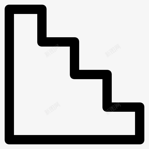 舞台地板室内图标svg_新图网 https://ixintu.com 地板 室内 室内和家具 楼层 楼梯 舞台