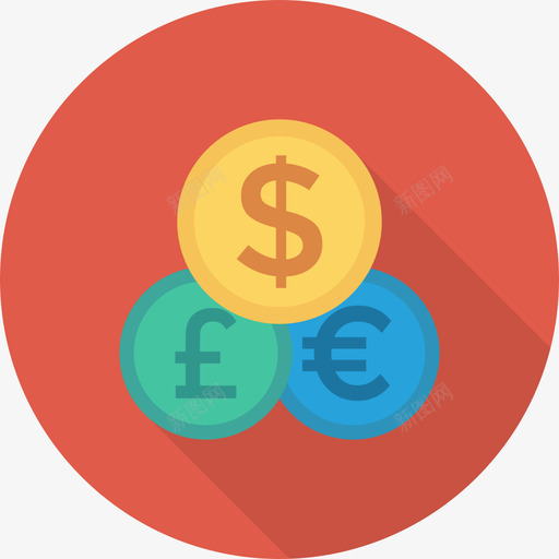 硬币银行和金融6通告图标svg_新图网 https://ixintu.com 硬币 通告 银行和金融6