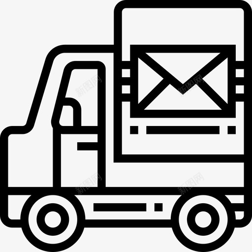 投递卡车邮政直达图标svg_新图网 https://ixintu.com 投递卡车 直达 邮政