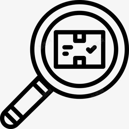 Loupe航运物流2线性图标svg_新图网 https://ixintu.com Loupe 线性 航运物流2