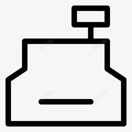 柜台帐单收银机图标svg_新图网 https://ixintu.com 商店 帐单 收银机 柜台 梨ui购物 钱