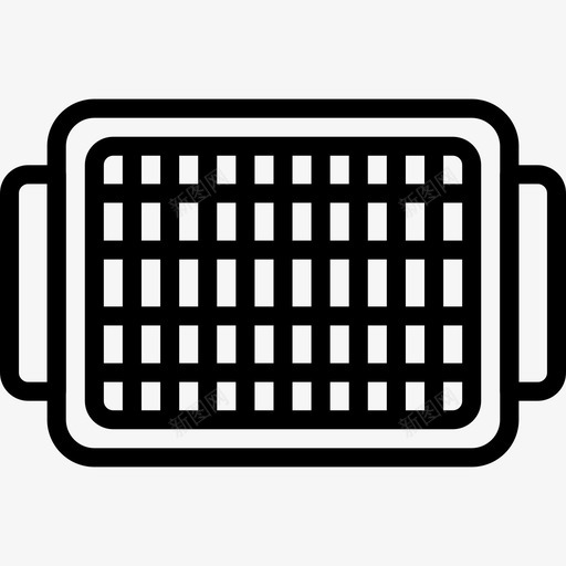 烤架厨房物品3线性图标svg_新图网 https://ixintu.com 厨房物品3 烤架 线性