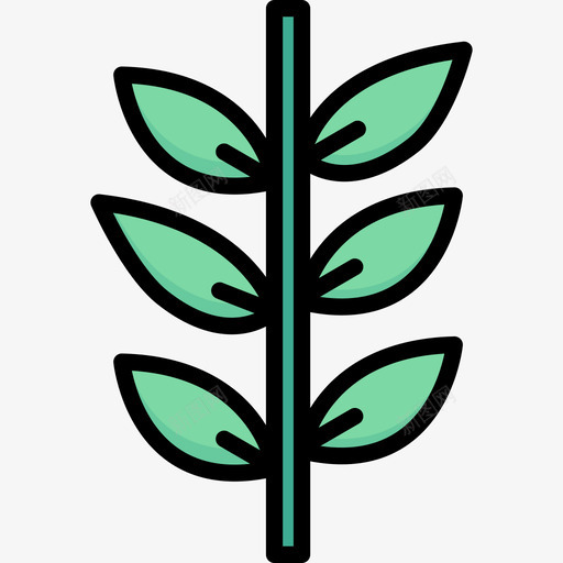 叶自然8线形颜色图标svg_新图网 https://ixintu.com 叶 线形颜色 自然8