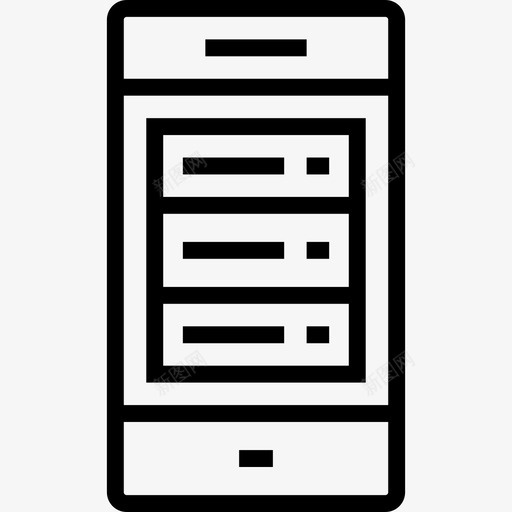 智能手机网页9线性图标svg_新图网 https://ixintu.com 智能手机 线性 网页设计9