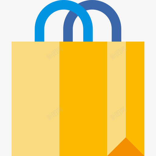 购物袋印刷品4扁平图标svg_新图网 https://ixintu.com 印刷品4 扁平 购物袋