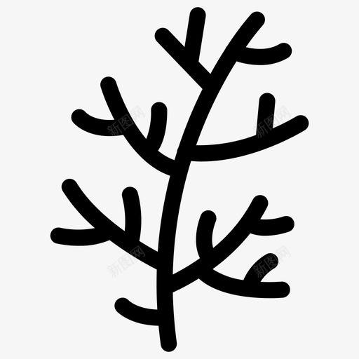 莳萝芳香草本植物配料图标svg_新图网 https://ixintu.com 最小线食品图标 芳香草本植物 莳萝 配料 香料