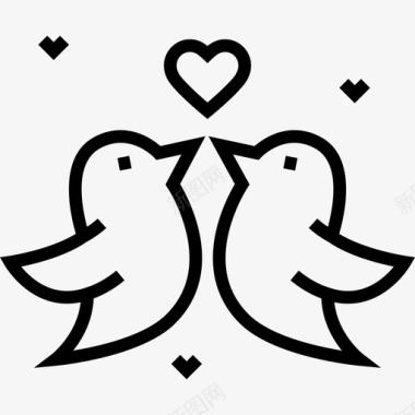 爱情鸟婚礼18直系图标图标